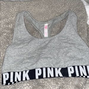 Pink! Racer back Sports Bra